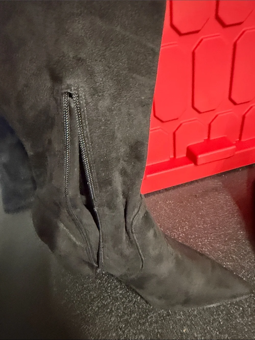 Steve Madden Black Over-the-Knee Pointed Toe Boots